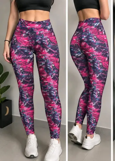 Leggings deportivos estampados para mujer - miniatura 4