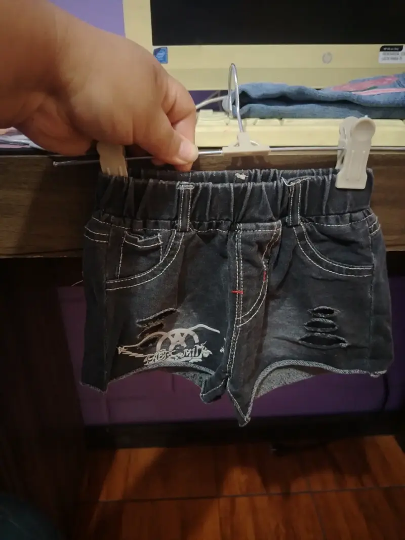Shorts de mezclilla para niña con diseño de Minnie - 5