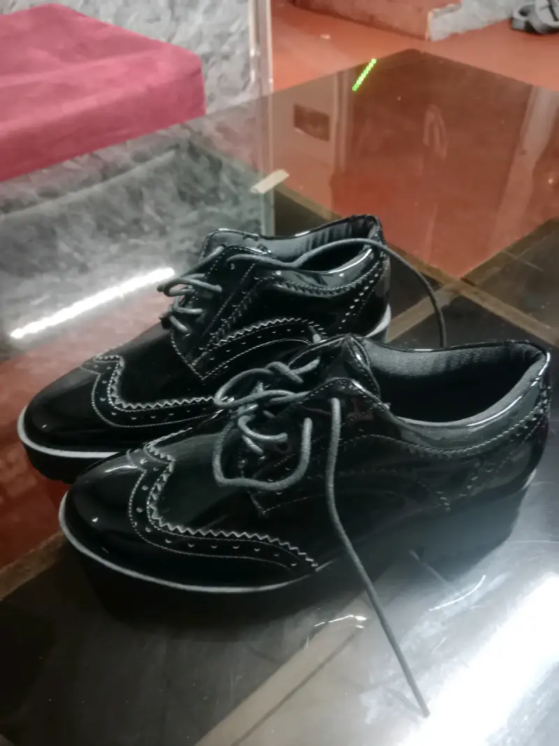 Zapatos de cuero blanco con plataforma Sybilla - 4