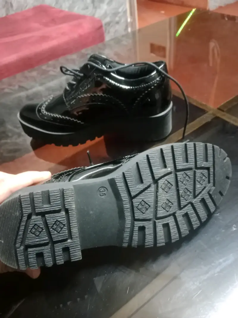 Zapatos de cuero blanco con plataforma Sybilla - 6