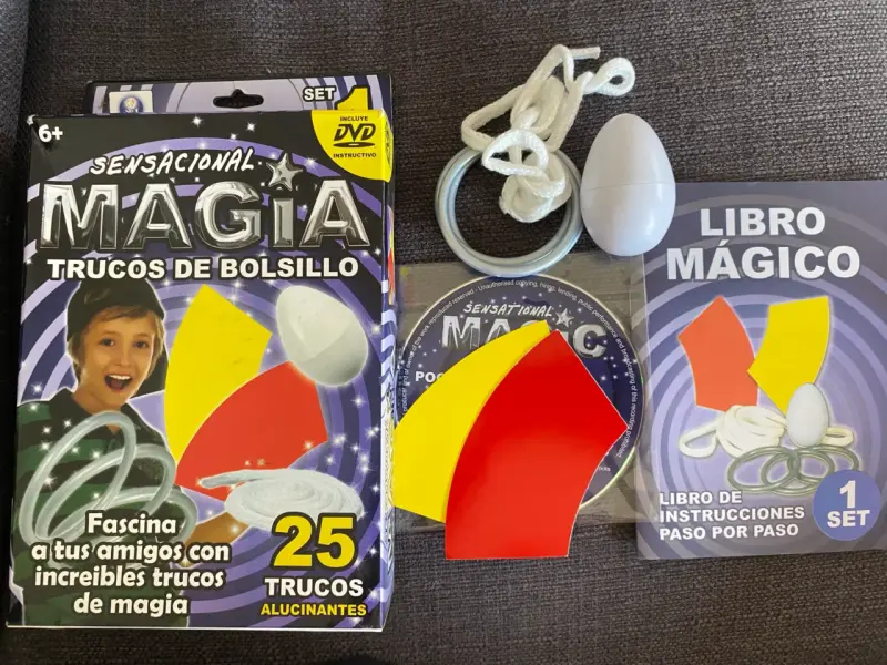 Set de Magia con Trucos de Bolsillo y DVD