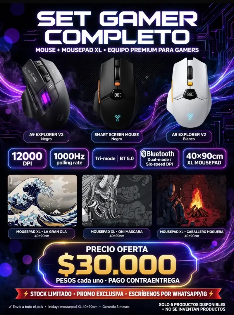 Mouse+mouse pad y fundas AirPods - 2