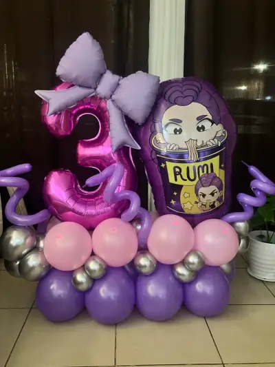Pilares de globos y Bouquet decorativos - miniatura 2