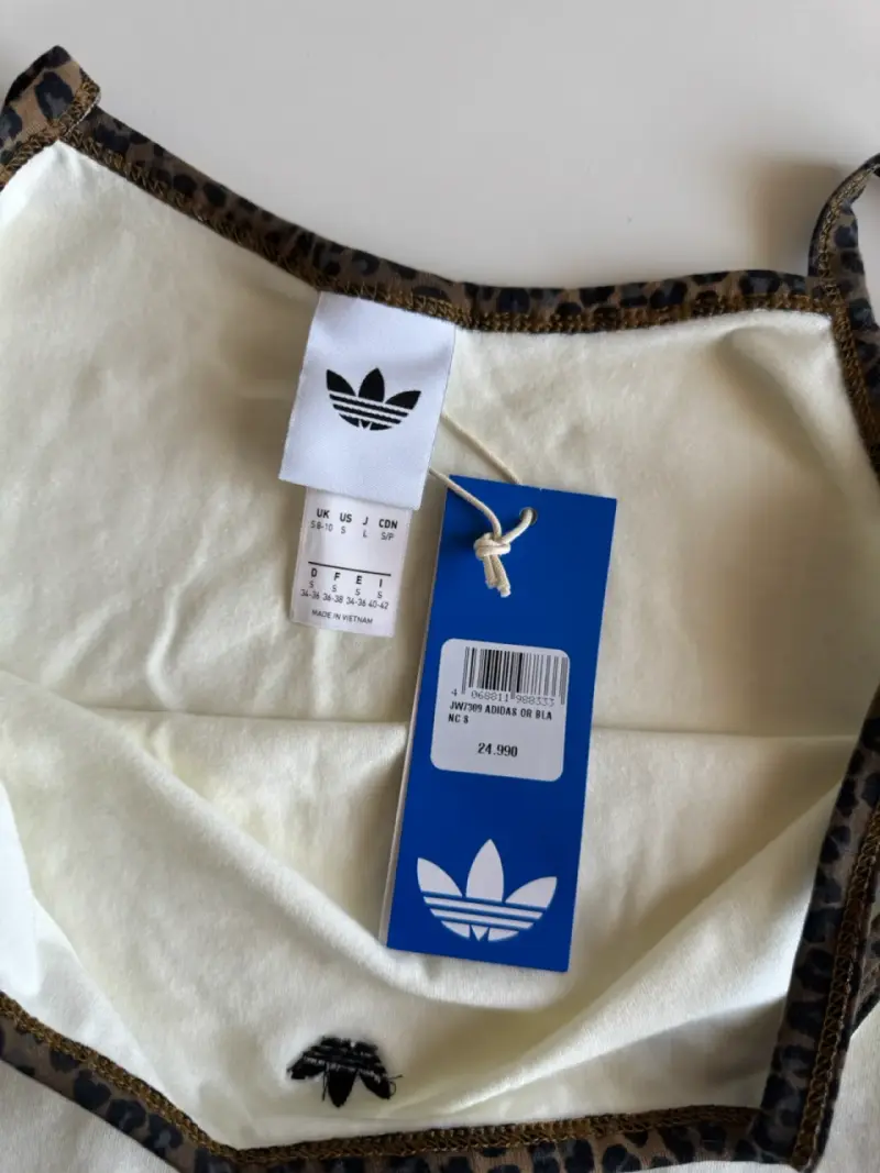 Top de tirantes Adidas con estampado animal - 3