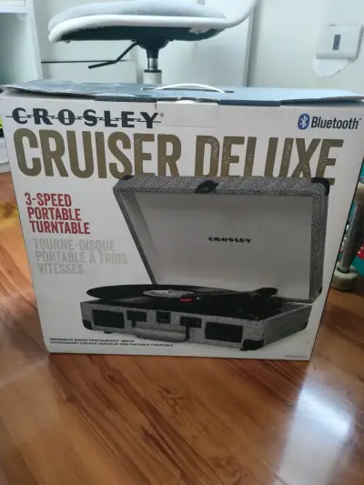 Tocadiscos portátil Crosley Cruiser Deluxe Blue - miniatura 1