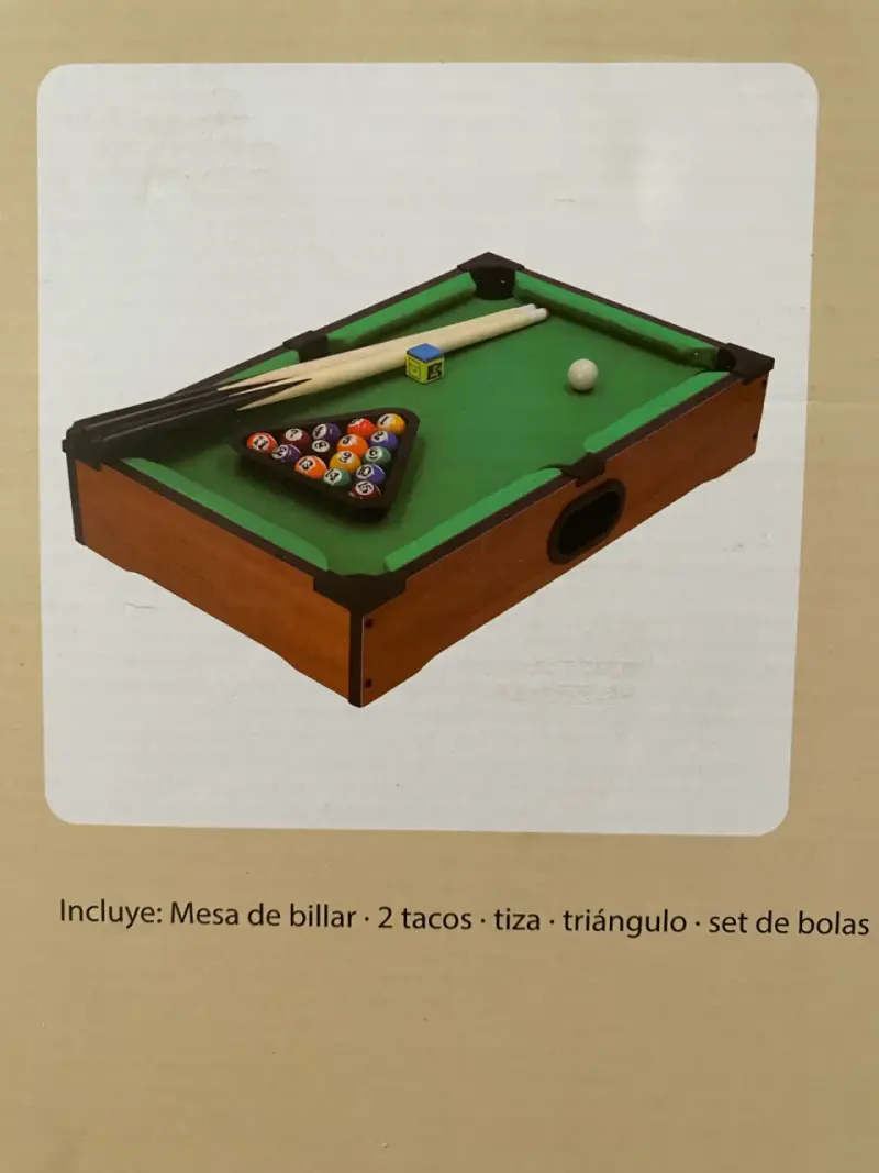 Mini mesa de billar con accesorios - 1
