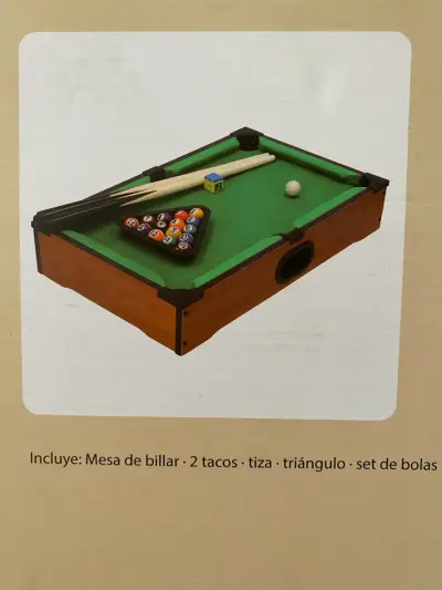 Mini mesa de billar con accesorios - miniatura 1