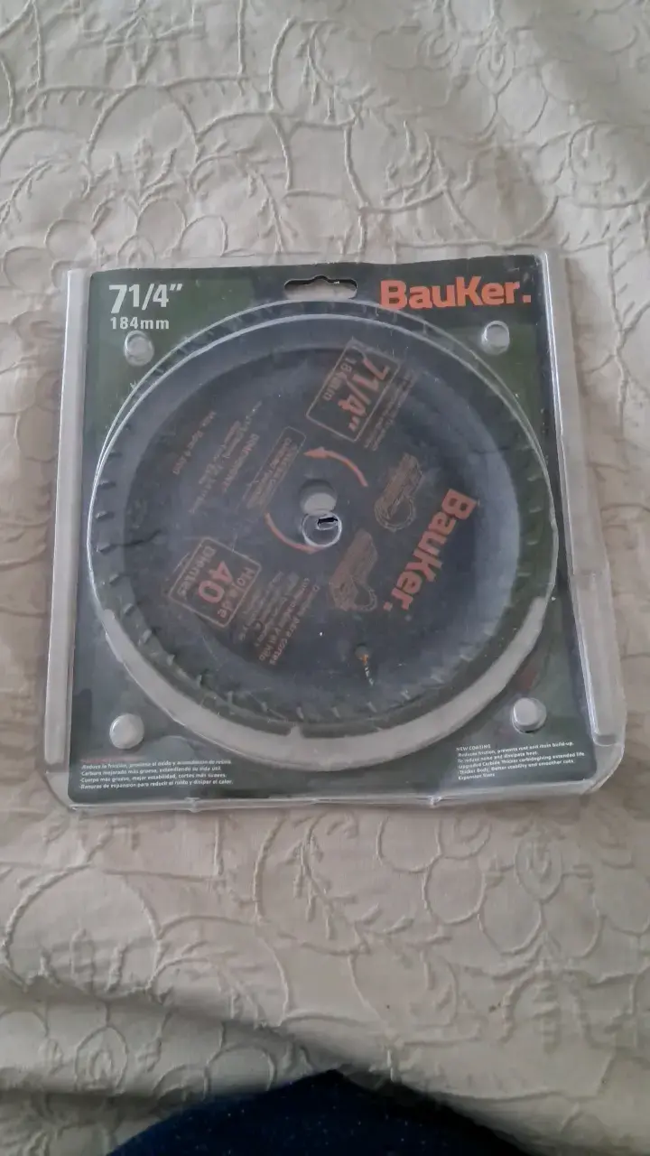 Disco de sierra circular Bauker 7 1/4 pulgadas