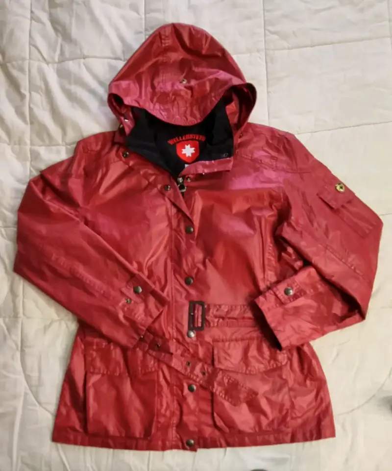 Chaqueta impermeable roja para mujer de alta gama - 3