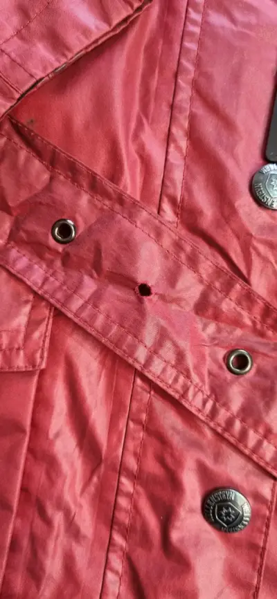 Chaqueta impermeable roja para mujer de alta gama - miniatura 4