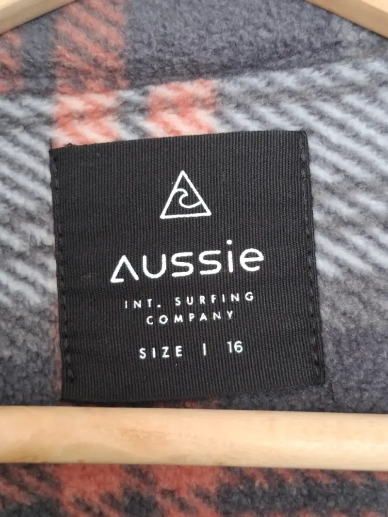Camisa de franela a cuadros Aussie talla 16 - 2