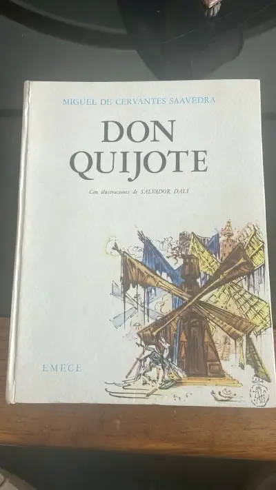 Libro Don Quijote con ilustraciones de Dalí - miniatura 1