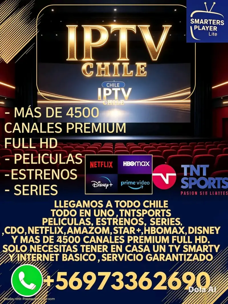 Servicio IPTV Chile con más de 4500 canales