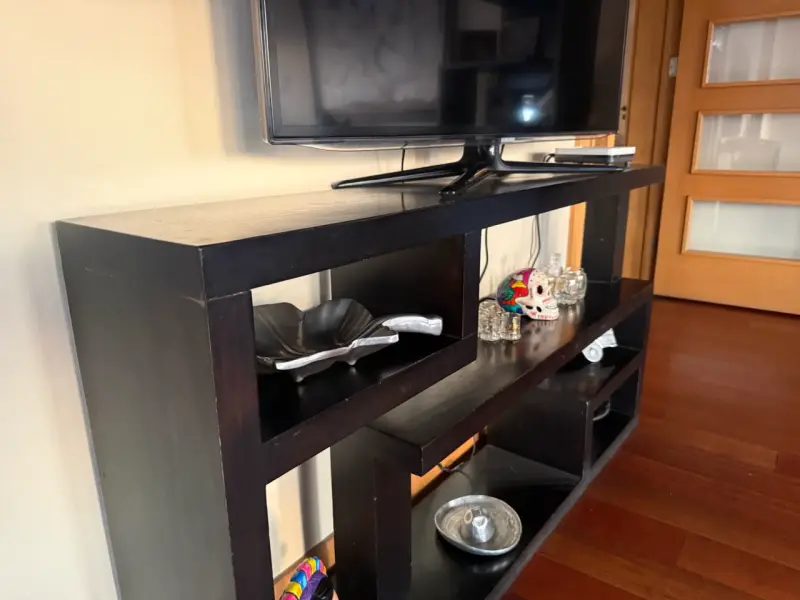 Mueble de TV moderno en madera negra - 3