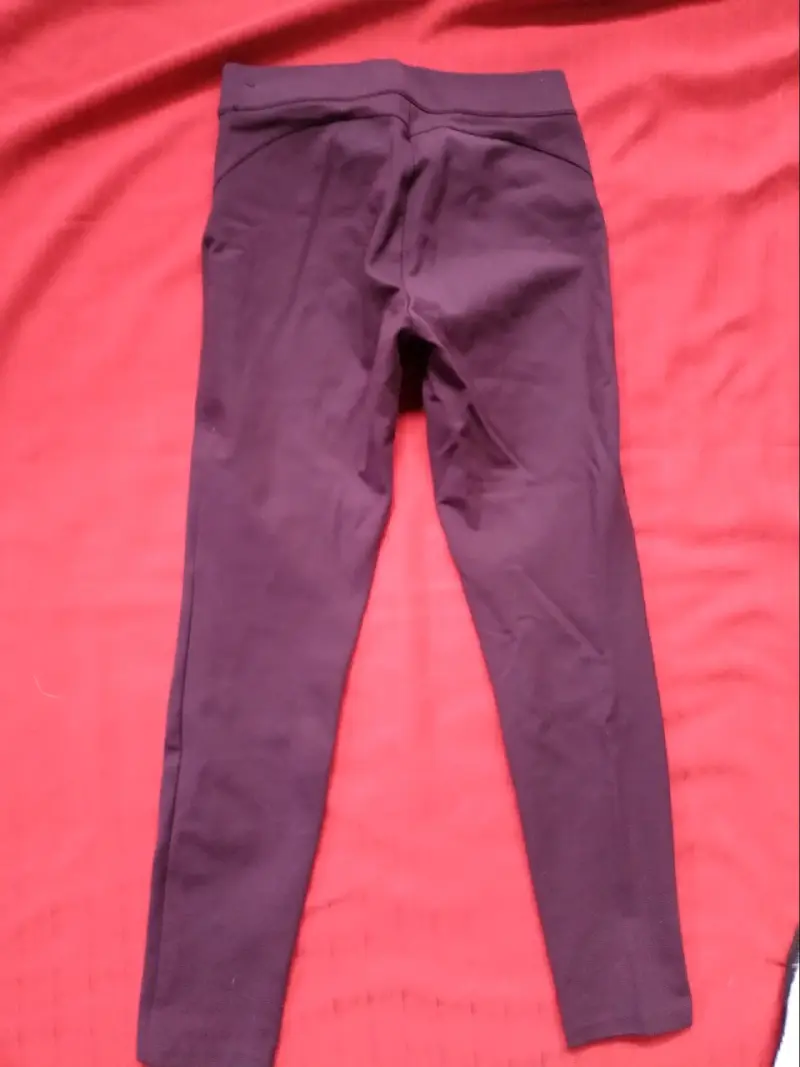 Leggings burdeos Zara Talla M - 2