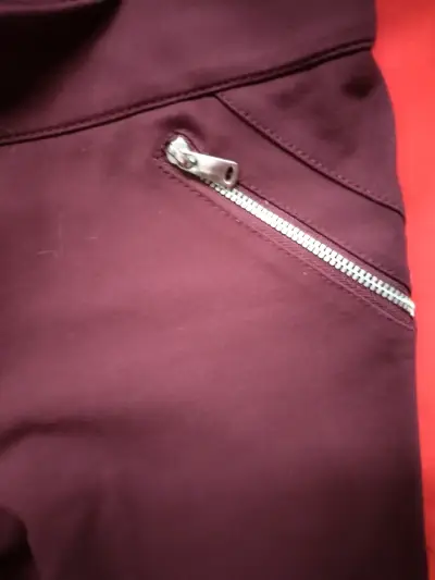 Leggings burdeos Zara Talla M - miniatura 3