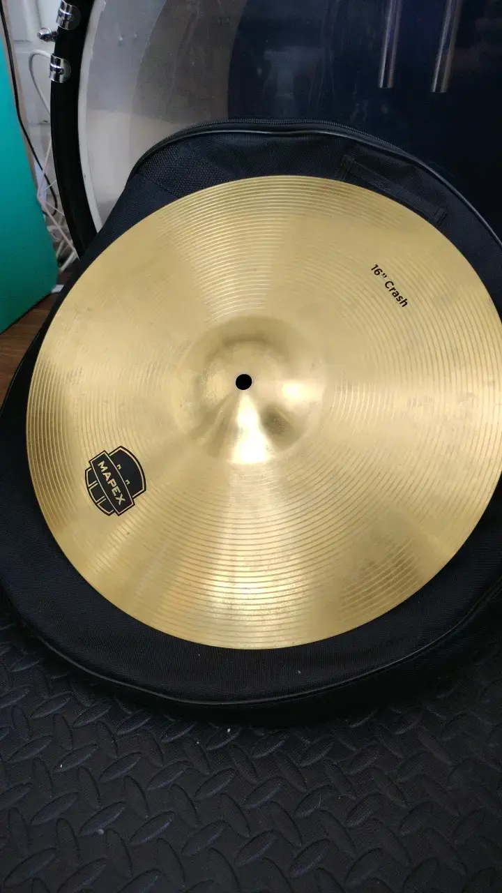 Batería acústica Mapex negra 3 platillos completa - 4