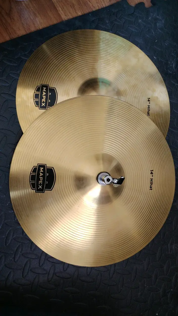 Batería acústica Mapex negra 3 platillos completa - 5