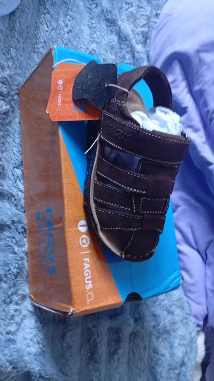 N° 27. Sandalias de cuero marrón para niño Fagus - 2