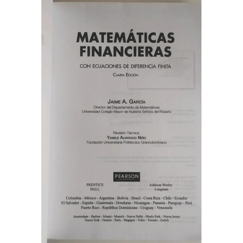 Libro Matemáticas Financieras Jaime A. García - 2