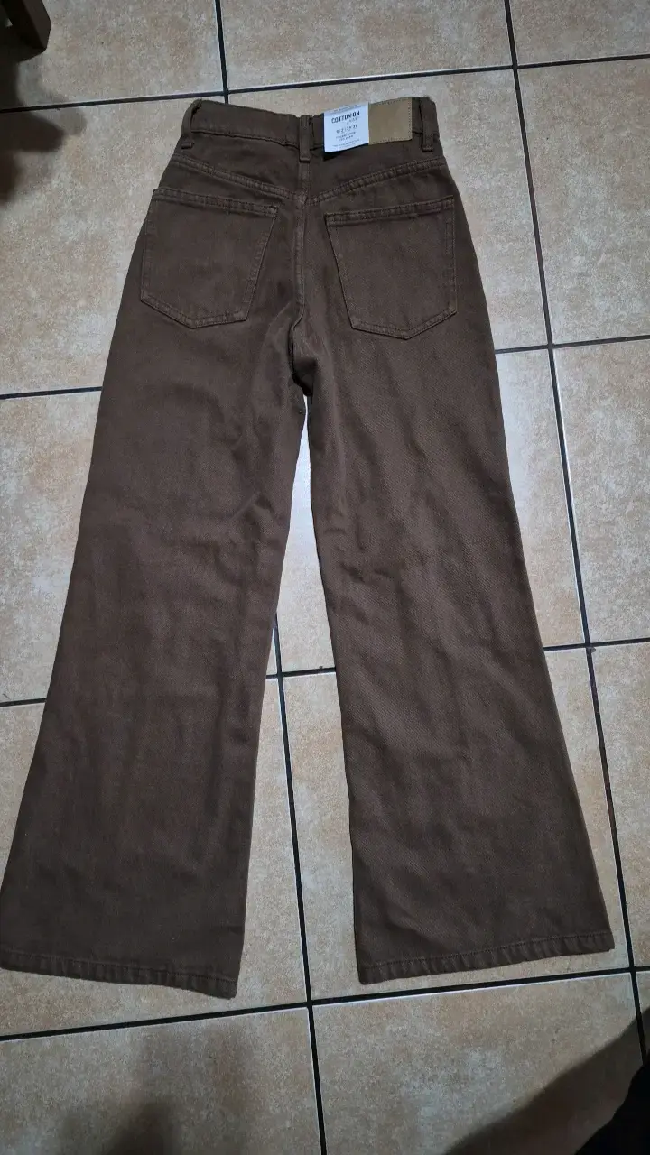 Jeans europeos marrones anchos Cotton On Petite - 2