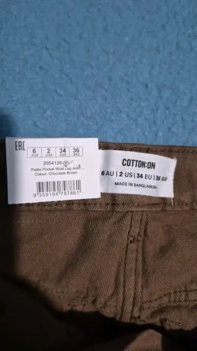 Jeans europeos marrones anchos Cotton On Petite - miniatura 4