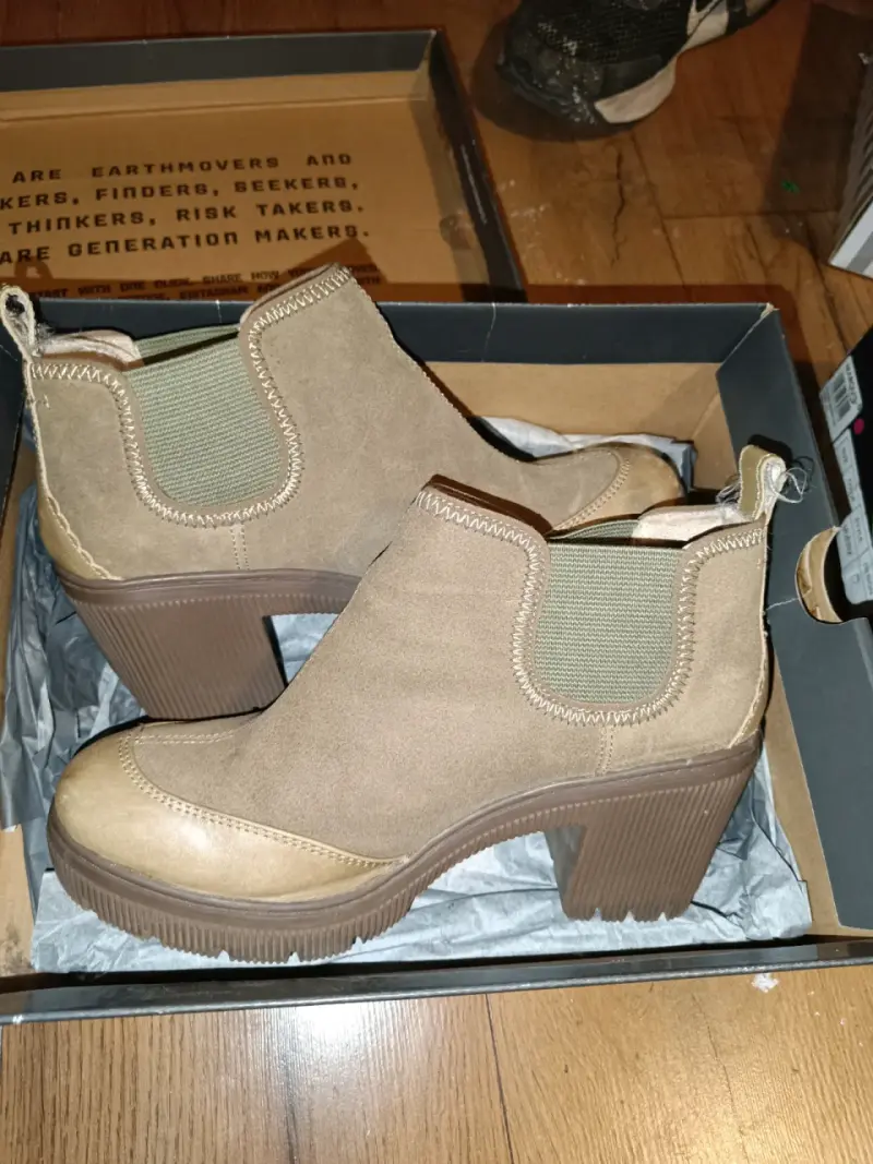 Botines de tacón alto color cañón para mujer - 1