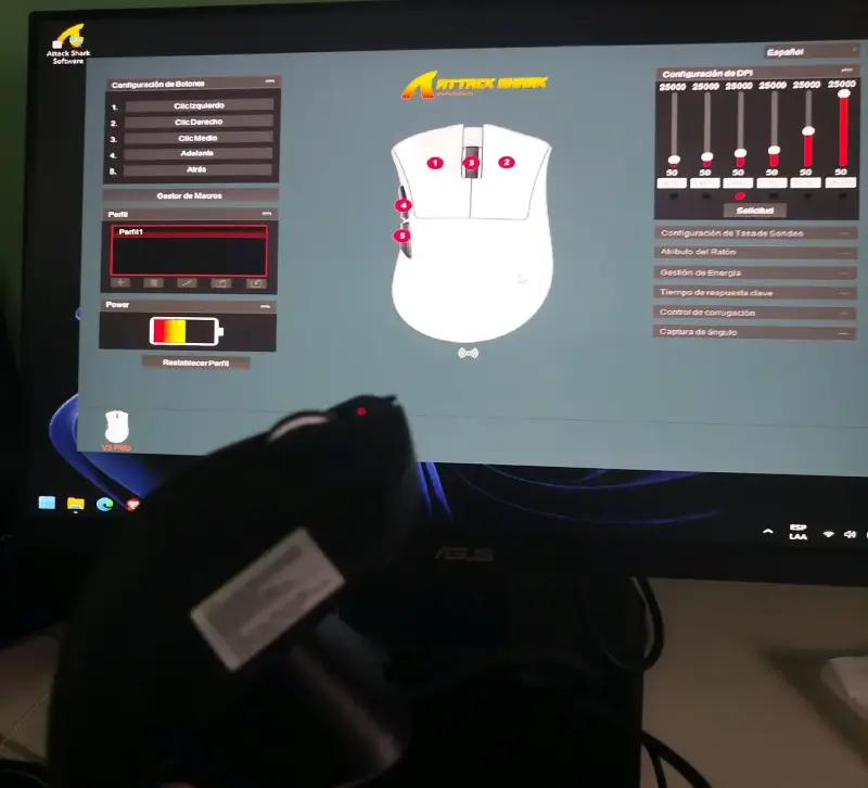 Mouse Attack Shark V3 PRO - 5