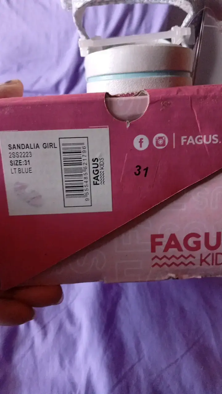 N° 31. Sandalias Fagus Kids para Niña Talla 31 - 3