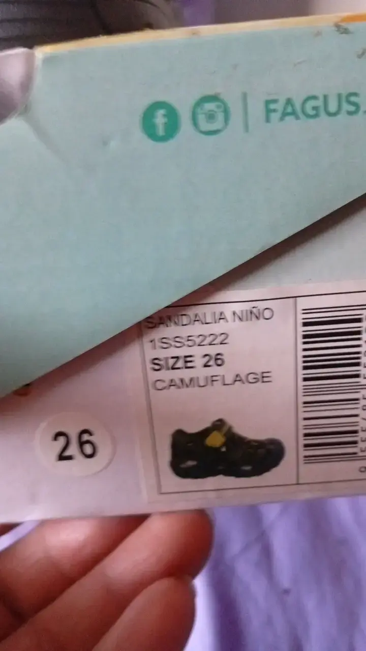 N° 26.Sandalias Fagus Baby Niño Camuflaje Talla 26 - 3