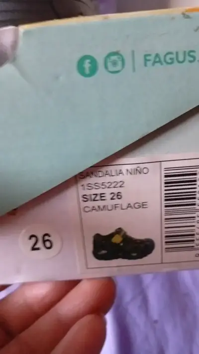 N° 26.Sandalias Fagus Baby Niño Camuflaje Talla 26 - miniatura 3