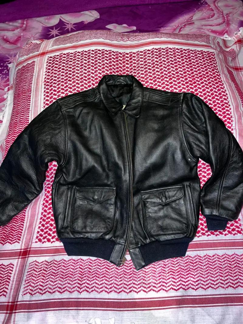 Chaqueta de cuero negra para hombre - 6