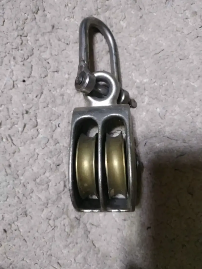 Polea doble metálica para carga - 1