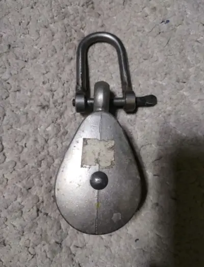 Polea doble metálica para carga - miniatura 2