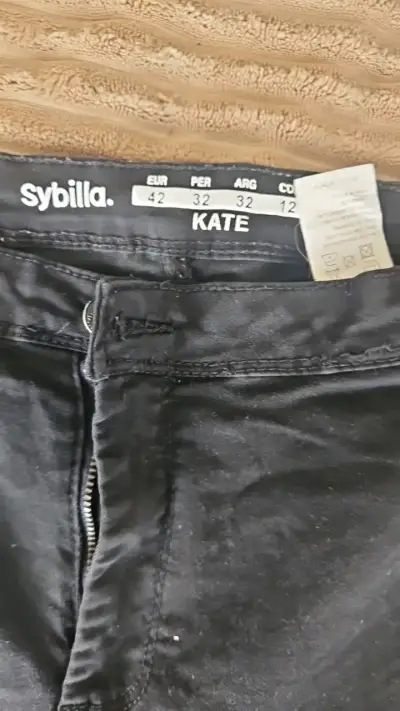 Pantalones negros Sybilla Kate para mujer - miniatura 2
