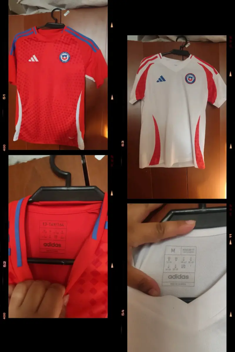 Camiseta Roja Selección Chilena Adidas Talla M - 2