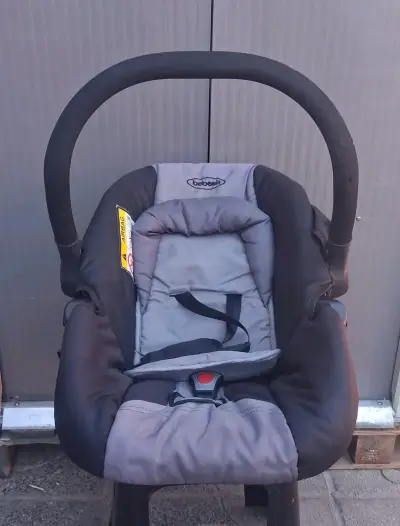 Coche de bebé con silla de auto Bebesit gris - miniatura 4