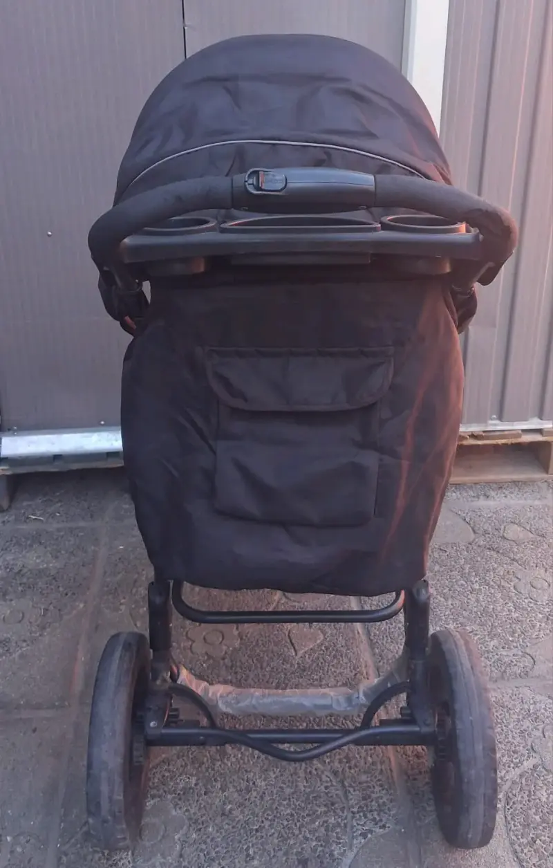 Coche de bebé con silla de auto Bebesit gris - 6