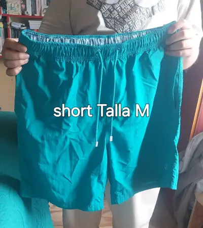 Short de baño azul claro talla M - miniatura 2