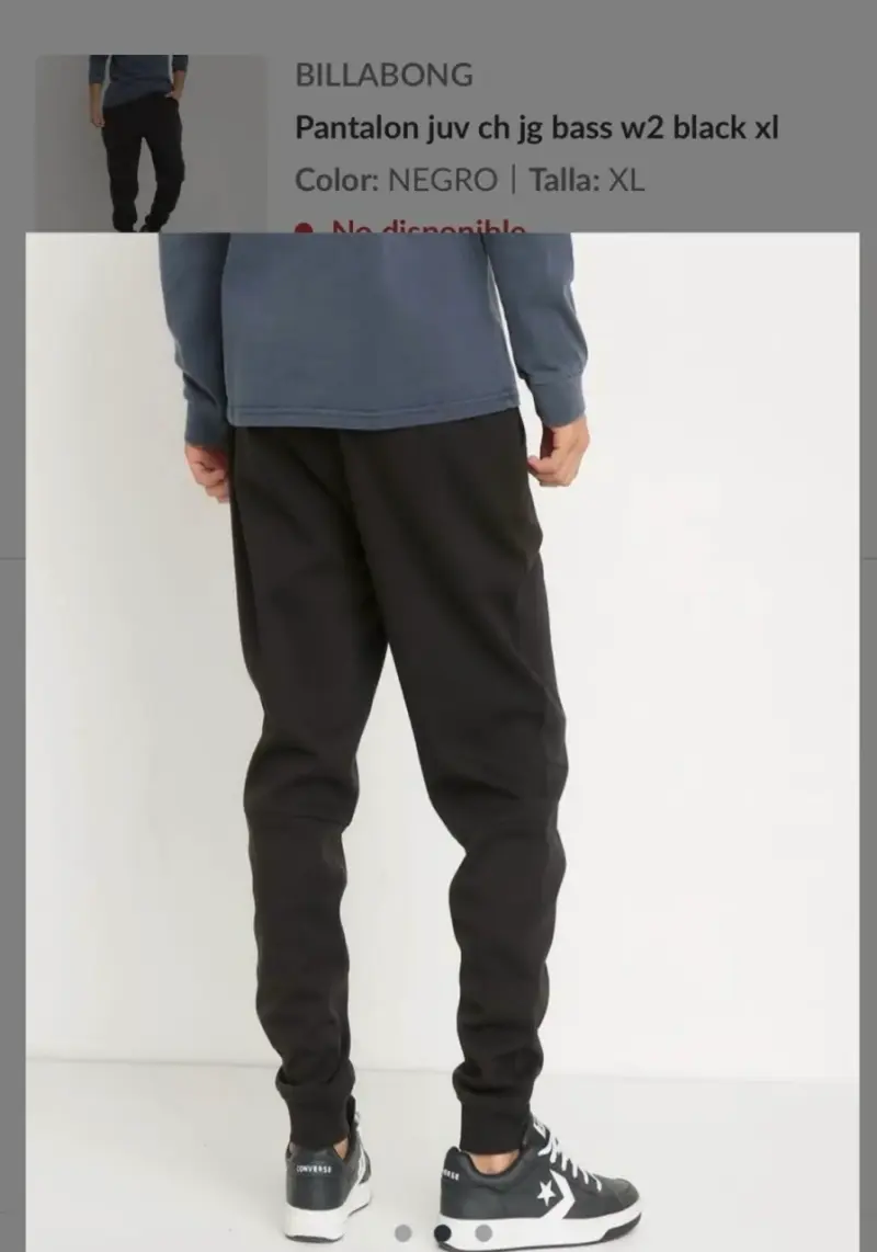 Pantalón Jogger Negro Billabong XL - 5