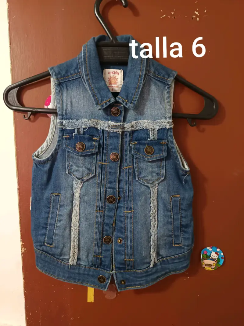 Chaqueta de mezclilla para niña talla 6