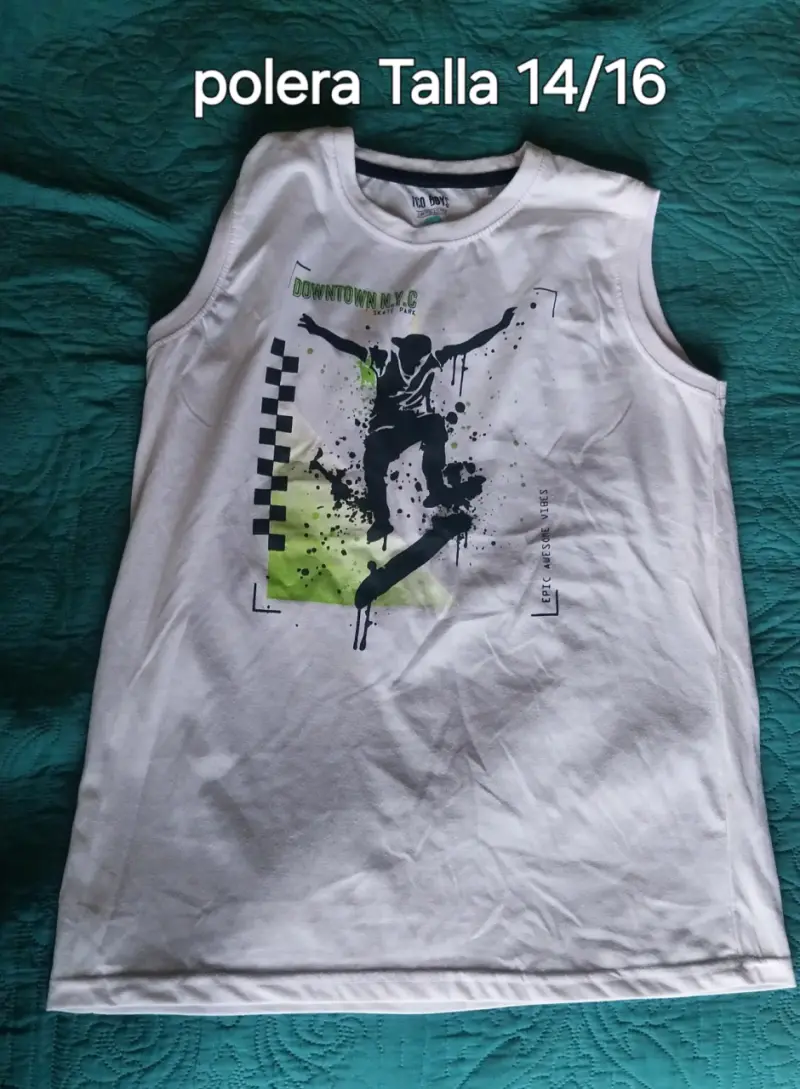 Polera sin mangas Downtown NYC talla 14/16