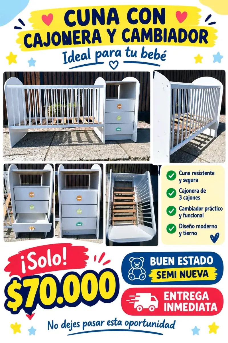 Cuna de madera - 1