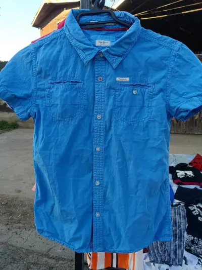 Camisa azul de hombre Pepe Jeans - miniatura 1
