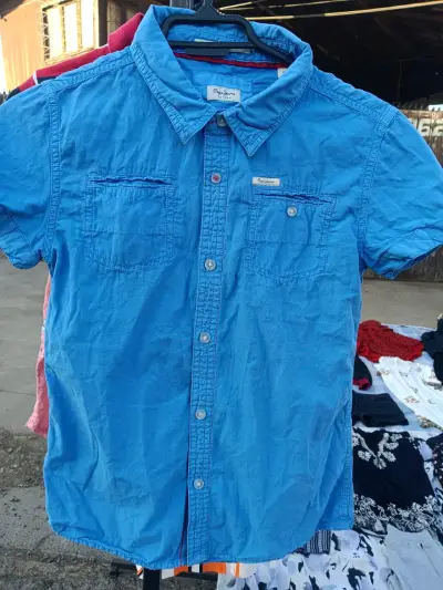 Camisa azul de hombre Pepe Jeans - miniatura 2
