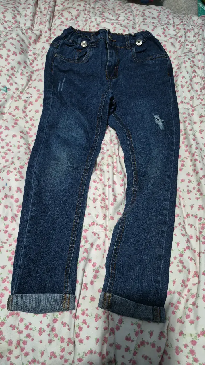 Jeans de mezclilla para niños talla 6 - 1