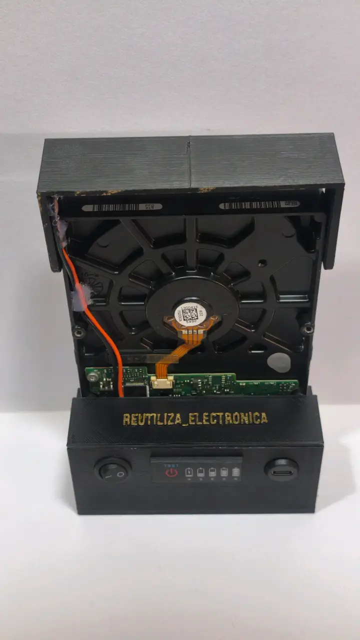 Disco Duro 3.5 lámpara LED - artesanía electrónica - 5