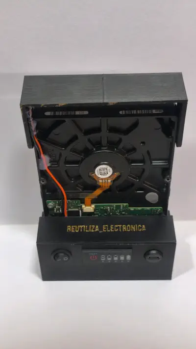 Disco Duro 3.5 lámpara LED - artesanía electrónica - miniatura 5