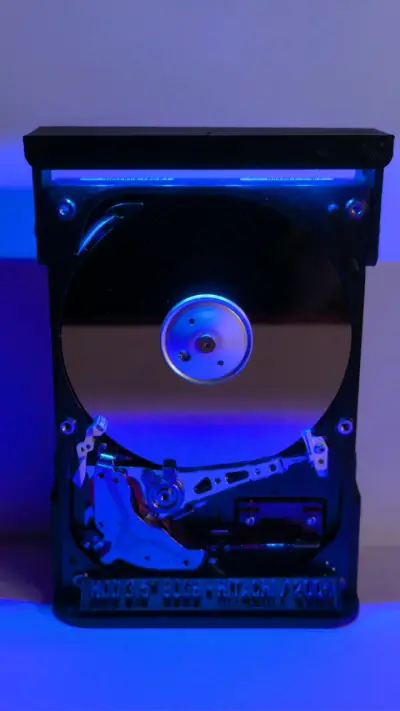 Disco Duro 3.5 lámpara LED - artesanía electrónica - miniatura 6