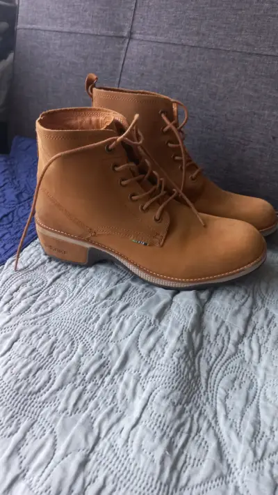 Botines de cuero marrón - miniatura 1